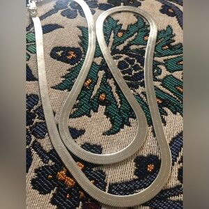 Vintage Silver necklace 24” approximately